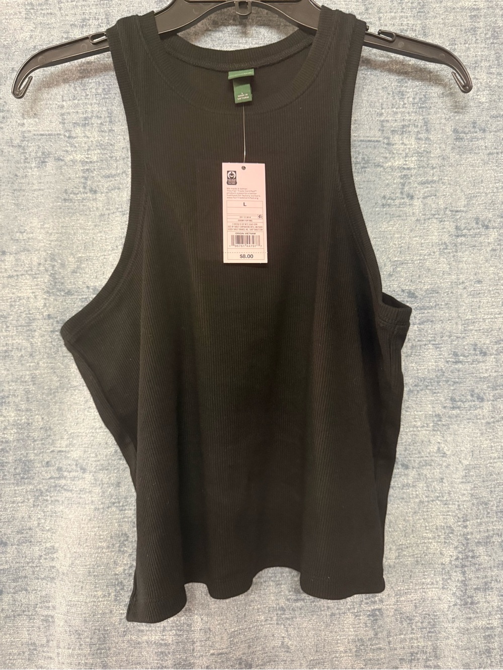 Women’s Black Razor Tank Top. Sizes L